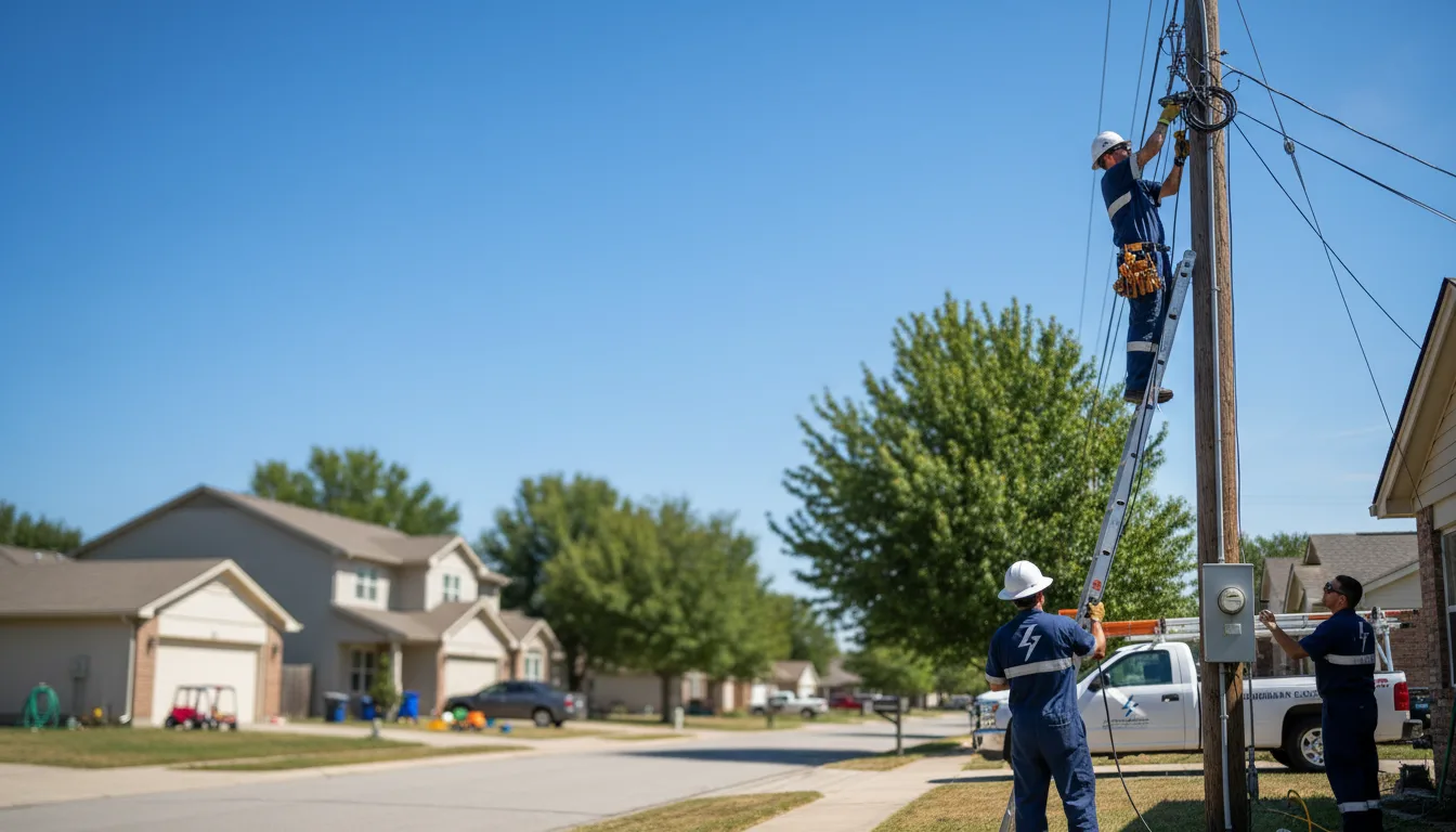 Residential electrician providing installation services in Tahlequah, OK